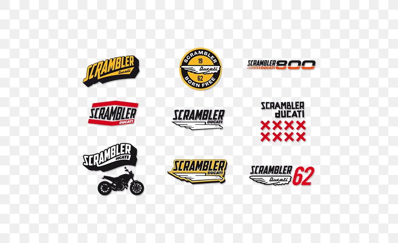 Ducati Scrambler 800 Sticker Decal Motorcycle, PNG, 500x500px, Ducati Scrambler, Area, Brand, Bumper Sticker, Decal Download Free