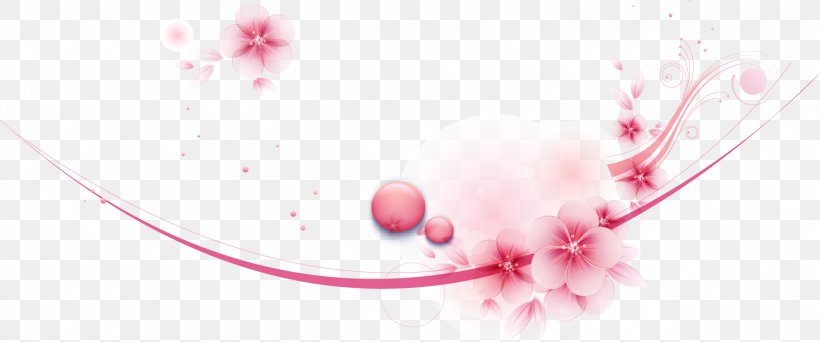 Graphic Design Pink Cherry Blossom Euclidean Vector, PNG, 1602x670px, Pink, Beauty, Blossom, Cerasus, Cherry Blossom Download Free