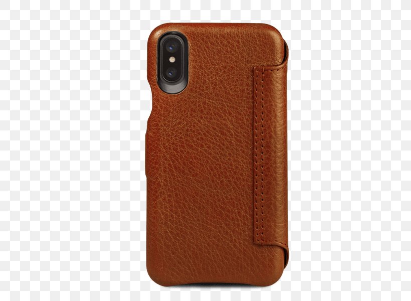 IPhone X Leather Case Hardcover Clamshell Design, PNG, 600x600px, Iphone X, Brown, Case, Clamshell Design, Hardcover Download Free