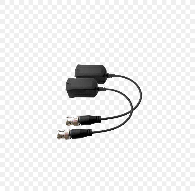 BNC Connector Balun Twisted Pair Analog High Definition Closed-circuit Television, PNG, 800x800px, Bnc Connector, Analog High Definition, Balun, Cable, Camera Download Free