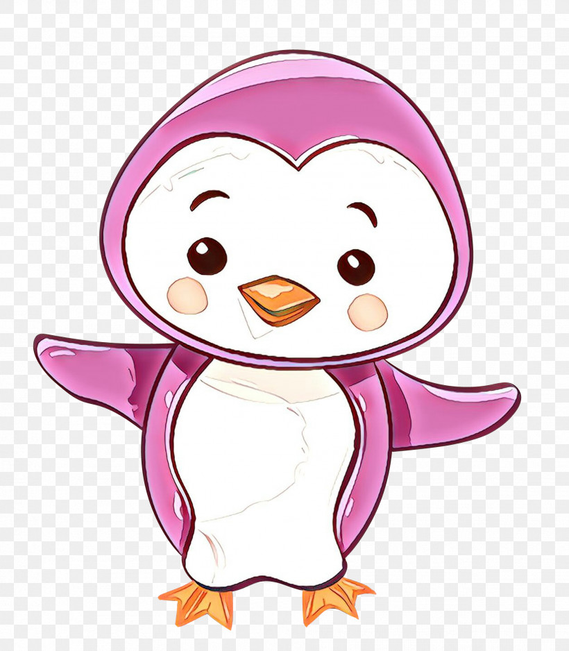 Penguin, PNG, 1877x2148px, Flightless Bird, Bird, Cartoon, Penguin, Pink Download Free