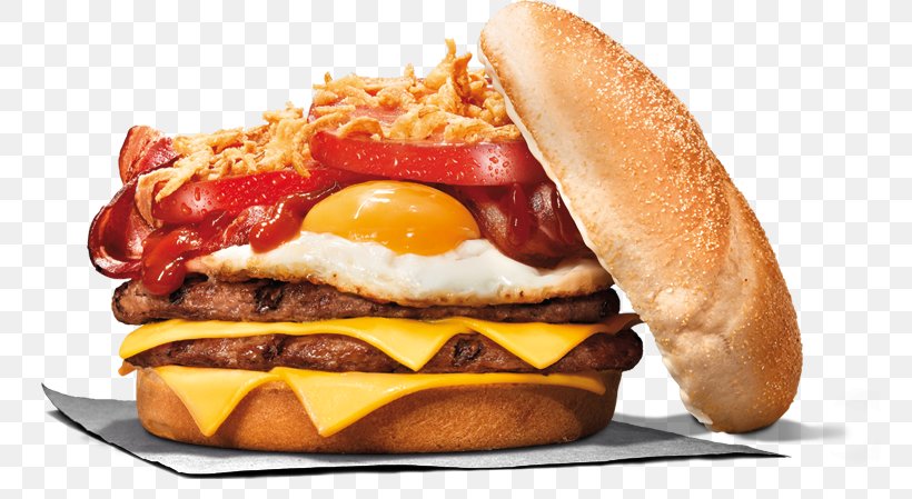 Hamburger Cheeseburger Whopper Fried Egg Bacon, PNG, 762x449px, Hamburger, American Food, Bacon, Big King, Breakfast Download Free