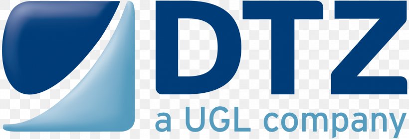 Logo DTZ Management Real Estate UGL Limited, PNG, 1777x608px, Logo, Area, Banner, Blue, Brand Download Free