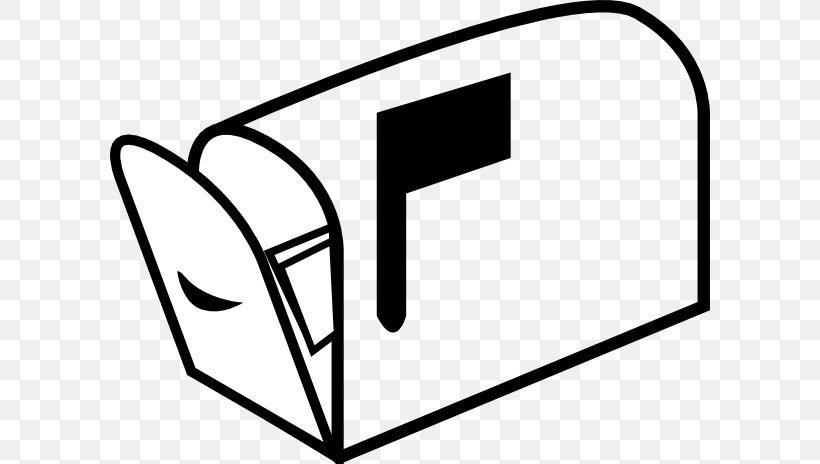Mail Post-office Box Clip Art, PNG, 600x464px, Mail, Area, Black, Black And White, Brand Download Free
