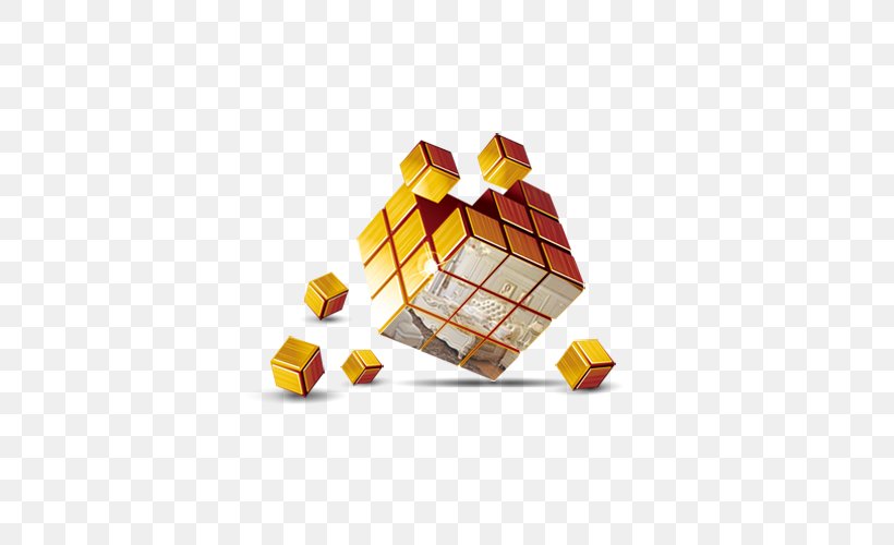 Three-dimensional Space Cube, PNG, 500x500px, Threedimensional Space, Computer Graphics, Cube, Triangle, Yellow Download Free