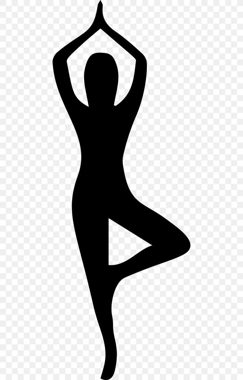 Yoga Silhouette Asana Clip Art, PNG, 640x1280px, Yoga, Arm, Asana, Black And White, Drawing Download Free