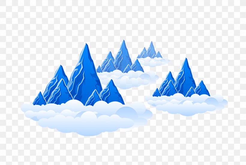 Euclidean Vector Mountain Adobe Illustrator, PNG, 3050x2050px, Mountain, Afterglow, Blue, Cloud, Landscape Download Free