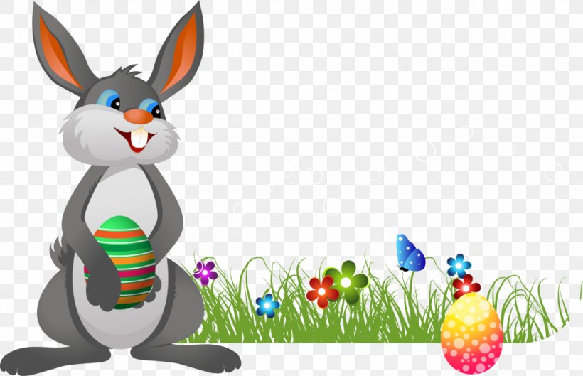 Easter Bunny Clip Art, PNG, 1024x661px, Easter Bunny, Cartoon, Domestic Rabbit, Easter, Easter Basket Download Free