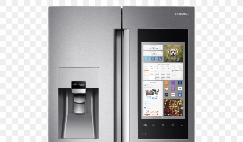 Internet Refrigerator Samsung Auto-defrost Door, PNG, 1440x846px, Refrigerator, Autodefrost, Communication Device, Door, Freezers Download Free