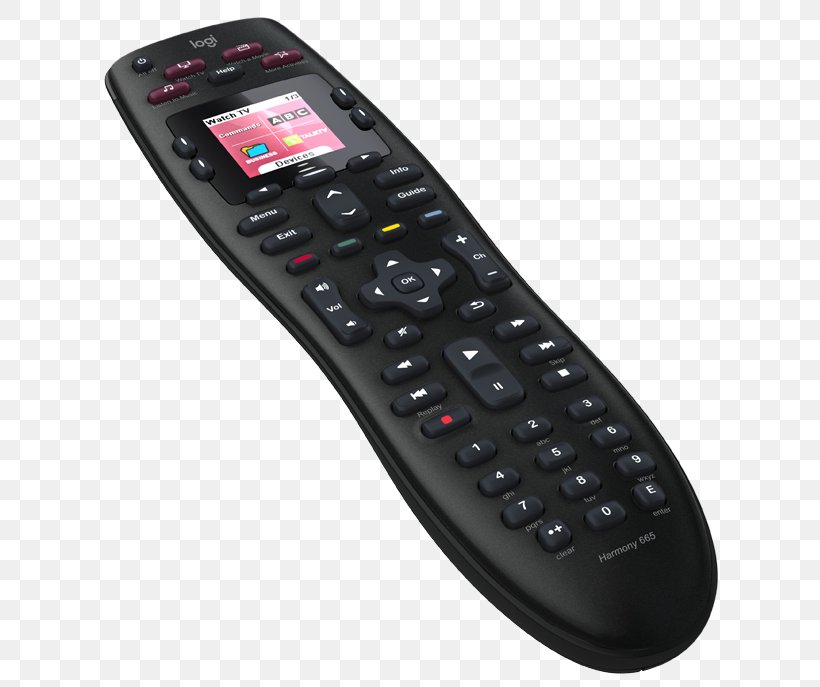Remote Controls Logitech Harmony Universal Remote Amazon.com Home Theater Systems, PNG, 800x687px, Remote Controls, Amazoncom, Electronic Device, Electronics, Electronics Accessory Download Free