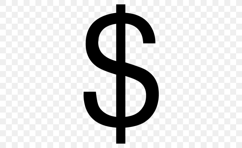 Dollar Sign United States Dollar Currency Symbol Clip Art, PNG, 500x500px, Dollar Sign, Brand, Currency, Currency Symbol, Dollar Download Free