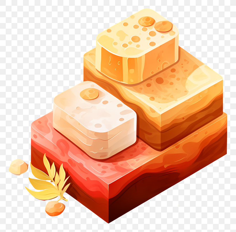 Stack Of Blocks - Artistic Illustrated Soap Bars PNG