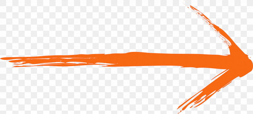 Brush Arrow, PNG, 3839x1741px, Brush Arrow, Line, Orange Download Free