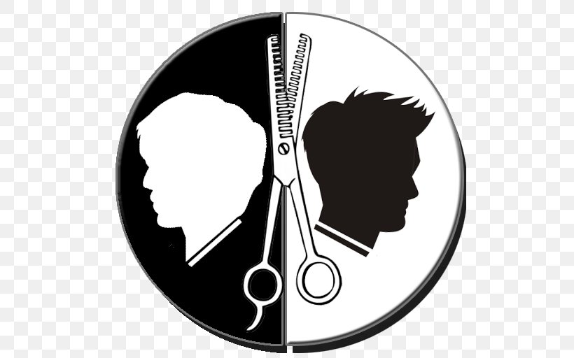 Animated Paint Pad Hairstyle Barber Android, PNG, 512x512px, Animated Paint Pad, Android, Android Gingerbread, Barber, Black And White Download Free
