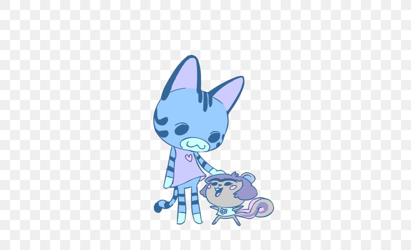 Kitten Whiskers Cat Animal Crossing, PNG, 500x500px, Kitten, Animal, Animal Crossing, Blue, Canidae Download Free