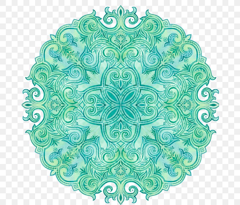 Green Turquoise Visual Arts Symmetry Pattern, PNG, 698x700px, Green, Aqua, Art, Organism, Symmetry Download Free