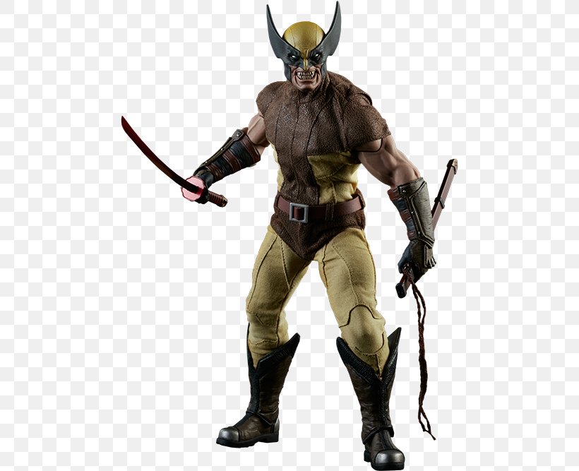 Wolverine Action & Toy Figures The Walking Dead Sideshow Collectibles McFarlane Toys, PNG, 480x667px, Watercolor, Cartoon, Flower, Frame, Heart Download Free