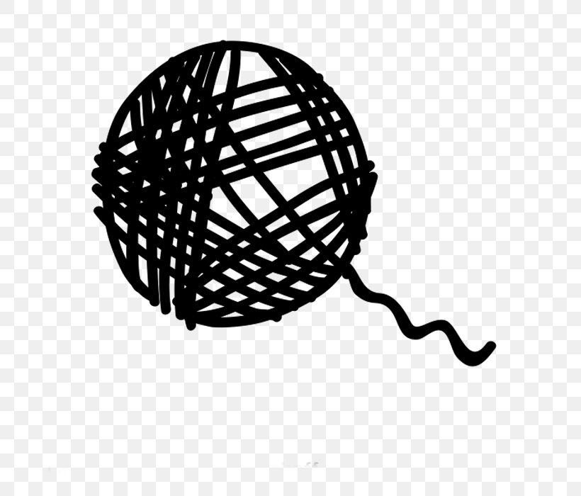 Yarn Slacklining Wool Lopi Clip Art, PNG, 700x700px, Yarn, Black And White, Gomitolo, Knitting, Lopi Download Free