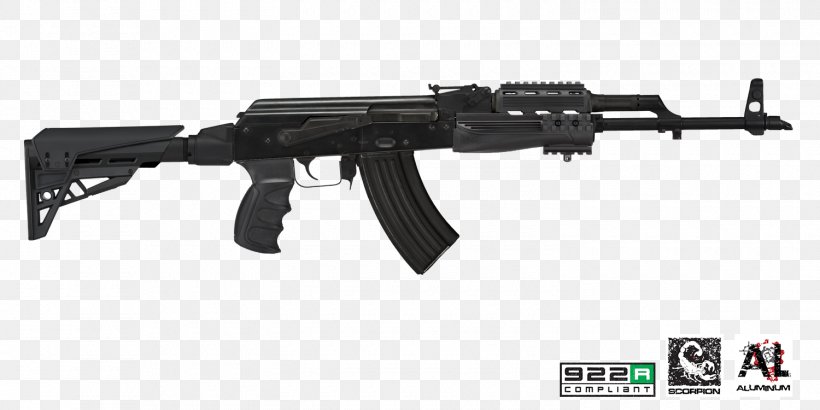 AK-47 Picatinny Rail Stock Vepr 7.62×39mm, PNG, 1500x750px, Watercolor, Cartoon, Flower, Frame, Heart Download Free