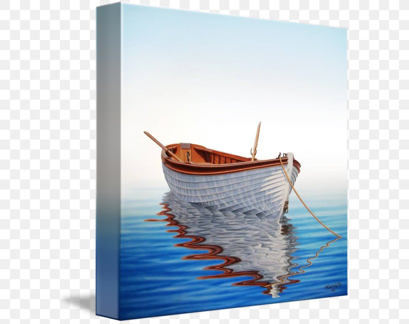 Boat Sea Painting Art Rowing, PNG, 589x650px, Boat, Art, Boating, Calm, Canoe Download Free