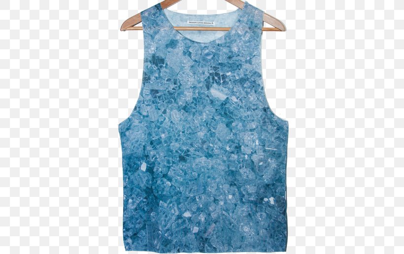 Sleeveless Shirt Dress Gilets Blouse, PNG, 500x516px, Sleeveless Shirt, Active Tank, Aqua, Blouse, Blue Download Free