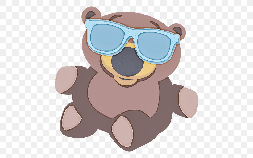 Teddy Bear, PNG, 512x512px, Eyewear, Animation, Cartoon, Glasses, Goggles Download Free