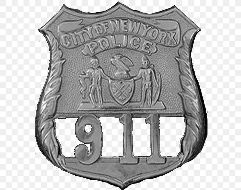 New York City Police Department Police Officer Badge, PNG, 593x648px, New York City, Arrest, Badge, Black And White, Frank Serpico Download Free