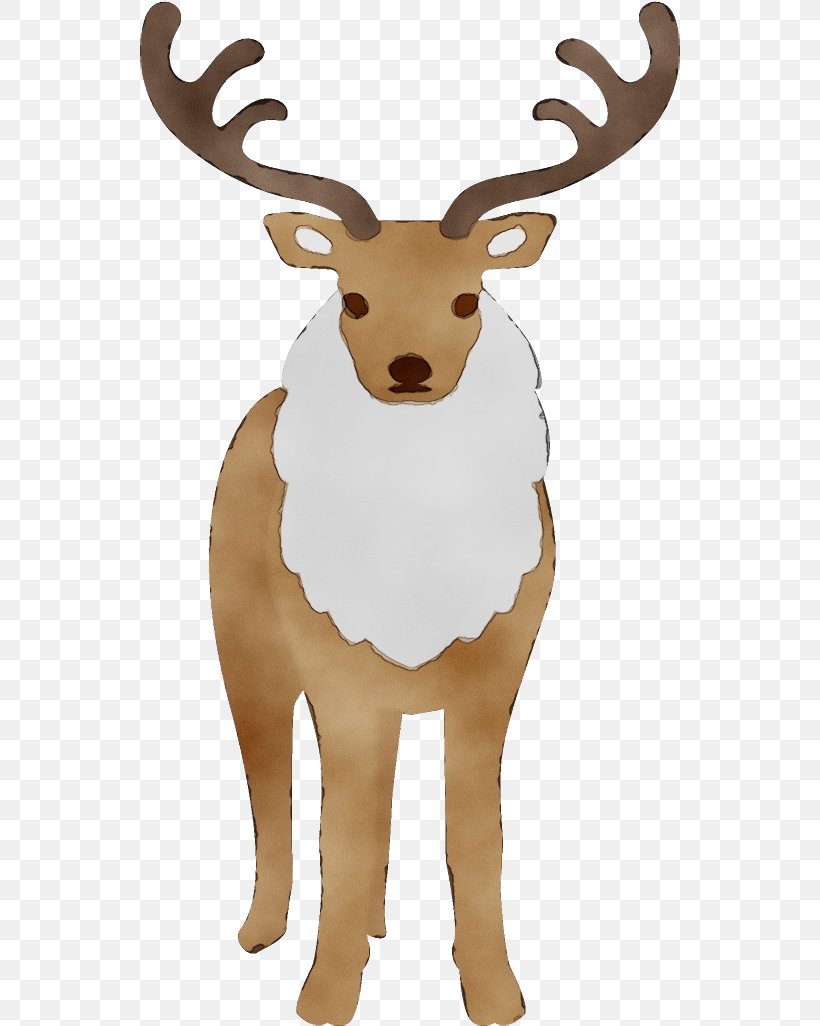 Reindeer, PNG, 540x1026px, Watercolor, Animal Figure, Antelope, Antler, Deer Download Free