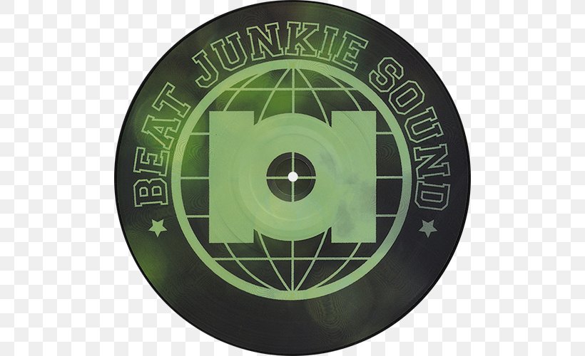 Beat Junkies Phonograph Record Picture Disc Record Store Day LP Record, PNG, 500x500px, Beat Junkies, Album, Brand, Disc Jockey, Green Download Free