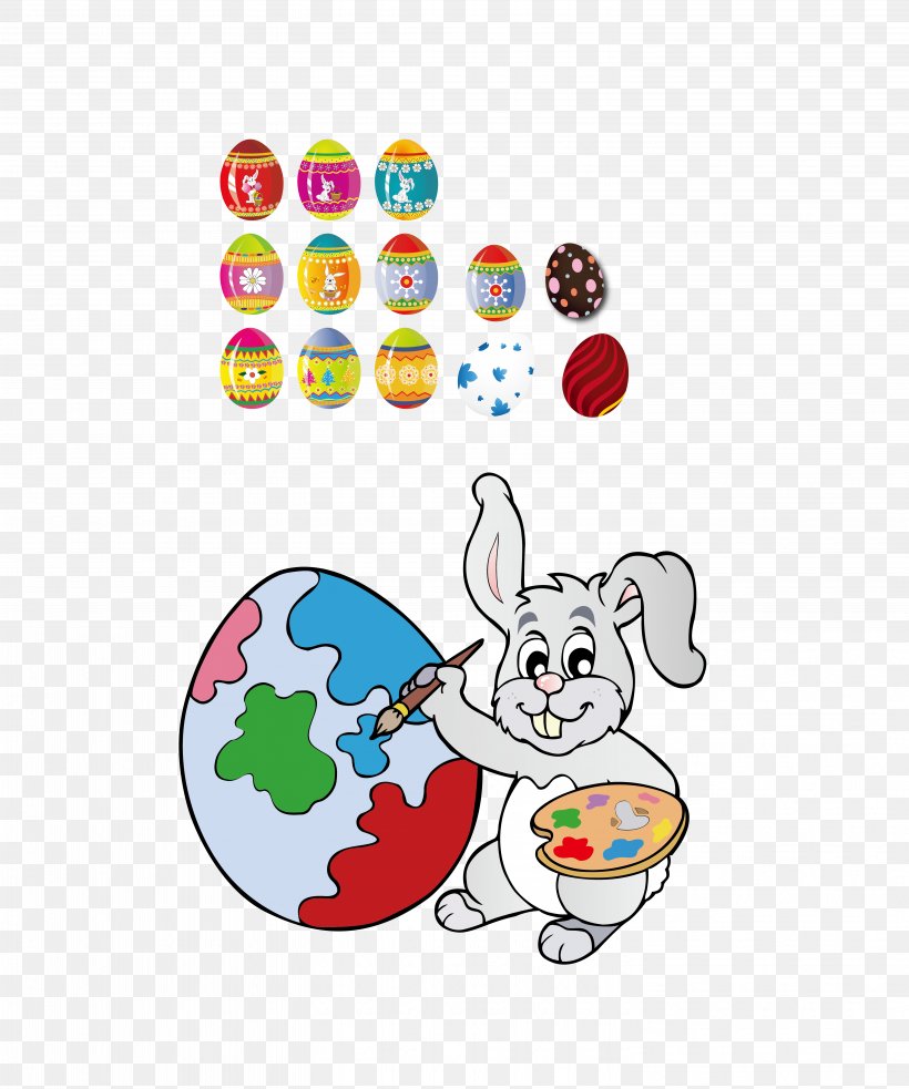Easter Bunny Easter Egg Rabbit Illustration, PNG, 5906x7087px, Easter Bunny, Art, Cartoon, Chinese Red Eggs, Easter Download Free