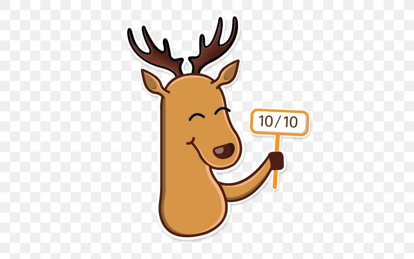 Reindeer Elk Moose Sticker Antler, PNG, 512x512px, Reindeer, Antler, Deer, Elk, Moose Download Free