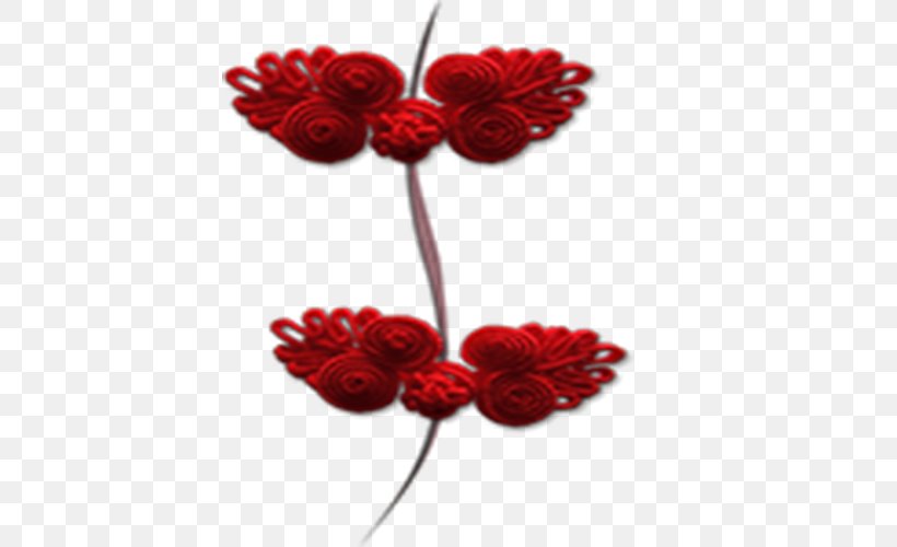 Button Red Knot, PNG, 500x500px, Button, Artificial Flower, Carnation, Chinesischer Knoten, Concepteur Download Free