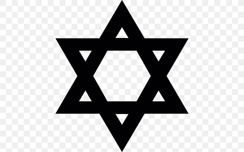 Star Of David Judaism Jewish Symbolism Jewish Identity Religion, PNG, 512x512px, Star Of David, Area, Black And White, Brand, David Download Free