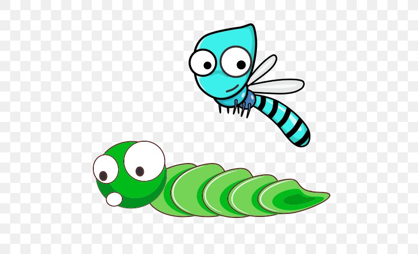 Cartoon Insect Clip Art, PNG, 500x500px, Cartoon, Area, Artwork,  Caterpillar, Dragonfly Download Free