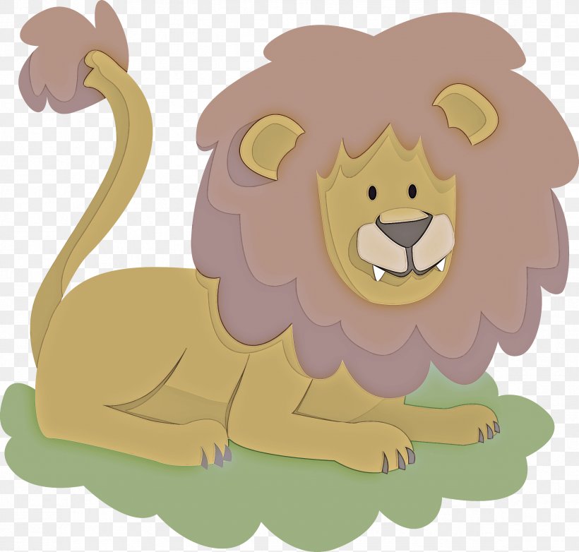 Cartoon Lion Clip Art Wildlife Big Cats, PNG, 2346x2240px, Cartoon, Big Cats, Jungle, Lion, Wildlife Download Free