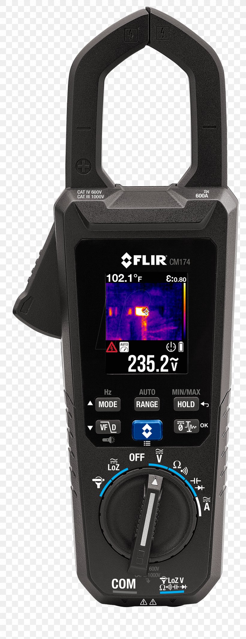 Current Clamp FLIR Systems True RMS Converter Multimeter Thermographic Camera, PNG, 978x2538px, Current Clamp, Acdc Receiver Design, Alternating Current, Camera, Digital Multimeter Download Free