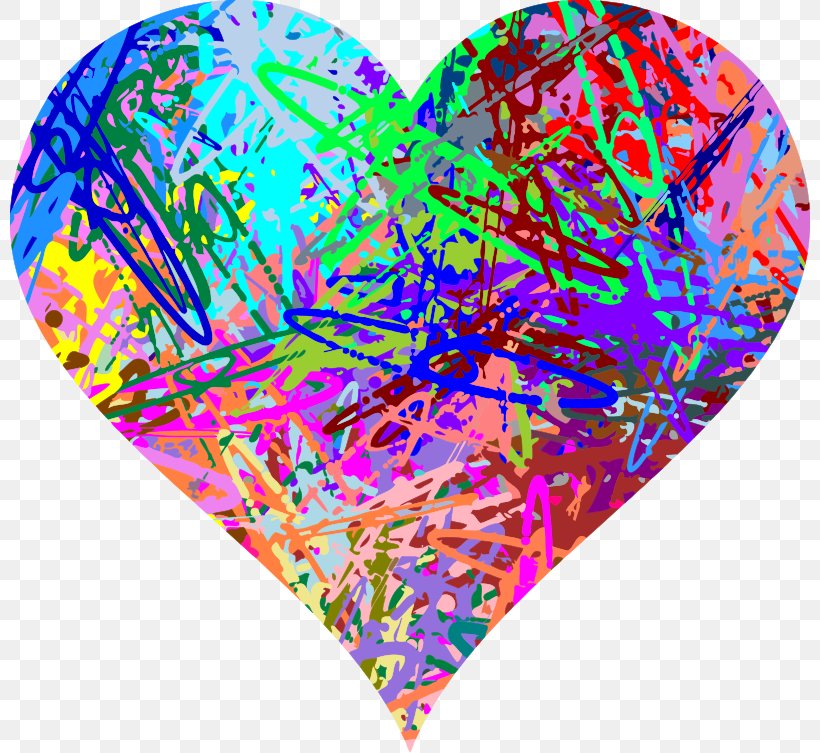 Heart Color Jackson Pollack Clip Art, PNG, 800x753px, Watercolor, Cartoon, Flower, Frame, Heart Download Free