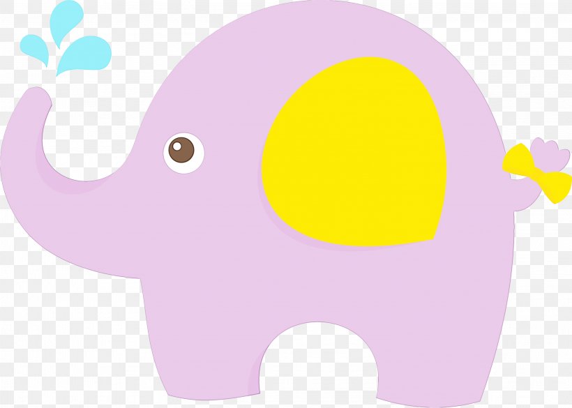 Indian Elephant, PNG, 3001x2144px, Indian Elephant, Computer, Elephant, Pink, Pink M Download Free