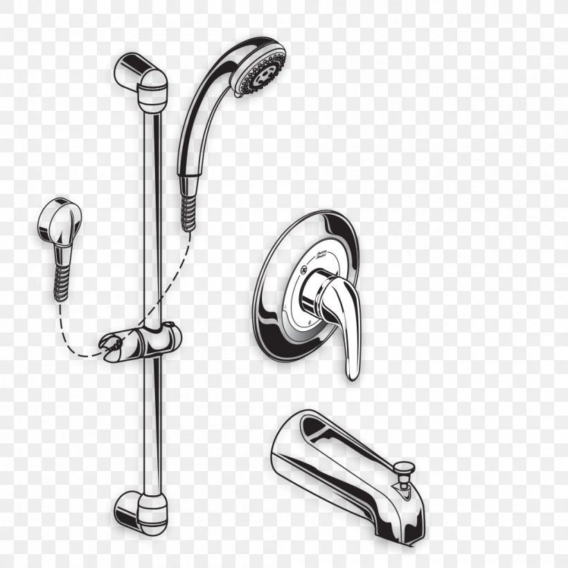 Shower Bathroom Baths Plumbing American Standard Brands, PNG, 1000x1000px, Shower, American Standard Brands, Bathroom, Baths, Bathtub Accessory Download Free