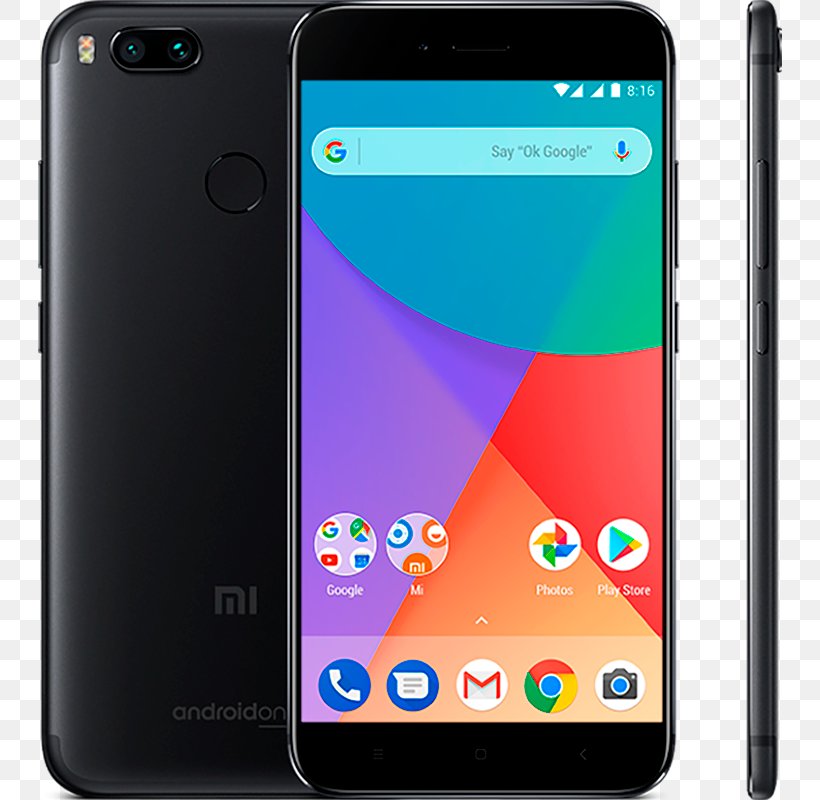 Xiaomi Telephone Smartphone Android One 64 Gb, PNG, 800x800px, 64 Gb, Xiaomi, Android One, Black, Cellular Network Download Free