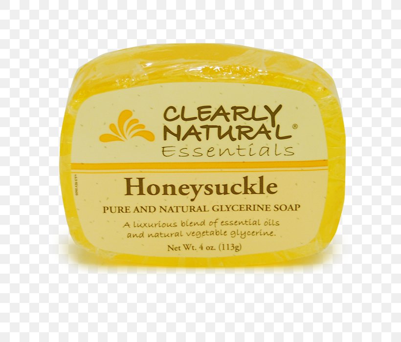 Clearly Natural Glycerine Bar Soap Honeysuckle Cream, PNG, 700x700px, Cream, Bar Soap, Butter, Camomile, Dairy Download Free