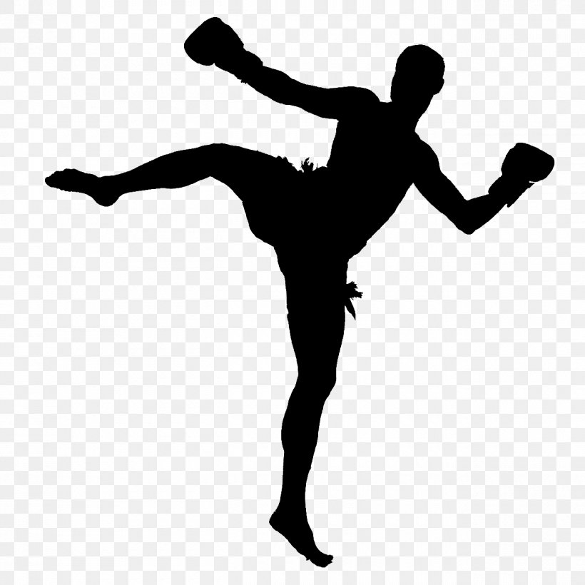Muay Thai Kickboxing Combat Sport World Professional Muaythai Federation, PNG, 1300x1300px, Muay Thai, Arm, Balance, Ballet Dancer, Black And White Download Free