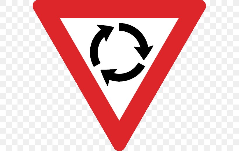 Roundabout Traffic Sign Warning Sign Yield Sign, PNG, 595x520px, Roundabout, Area, Brand, Heart, Intersection Download Free