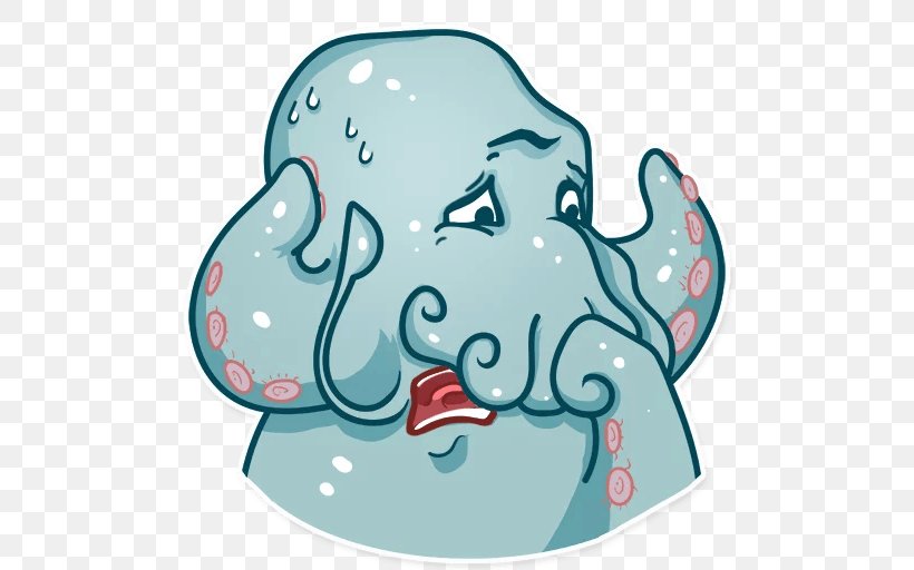 The Call Of Cthulhu Octopus Cthulhu Mythos Sticker, PNG, 512x512px, Watercolor, Cartoon, Flower, Frame, Heart Download Free