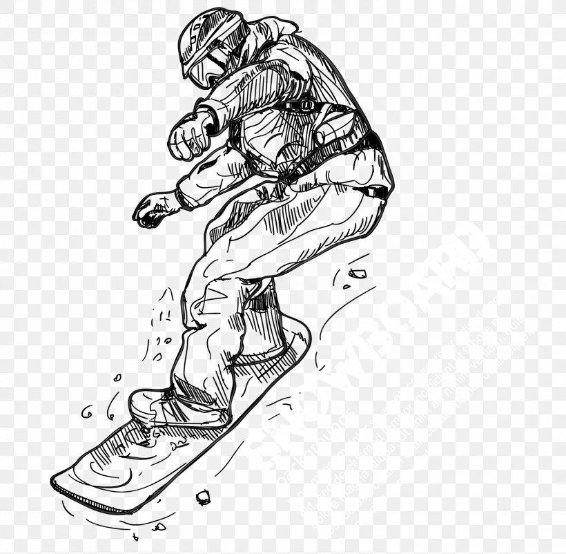 Black And White Sports Equipment Sketch, PNG, 1487x1456px, Black And White, Arm, Art, Black, Character Download Free