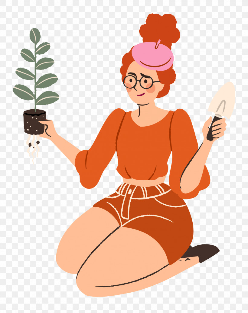 Planting Woman Garden, PNG, 1987x2500px, Planting, Cartoon, Garden, Lady, Sitting Download Free