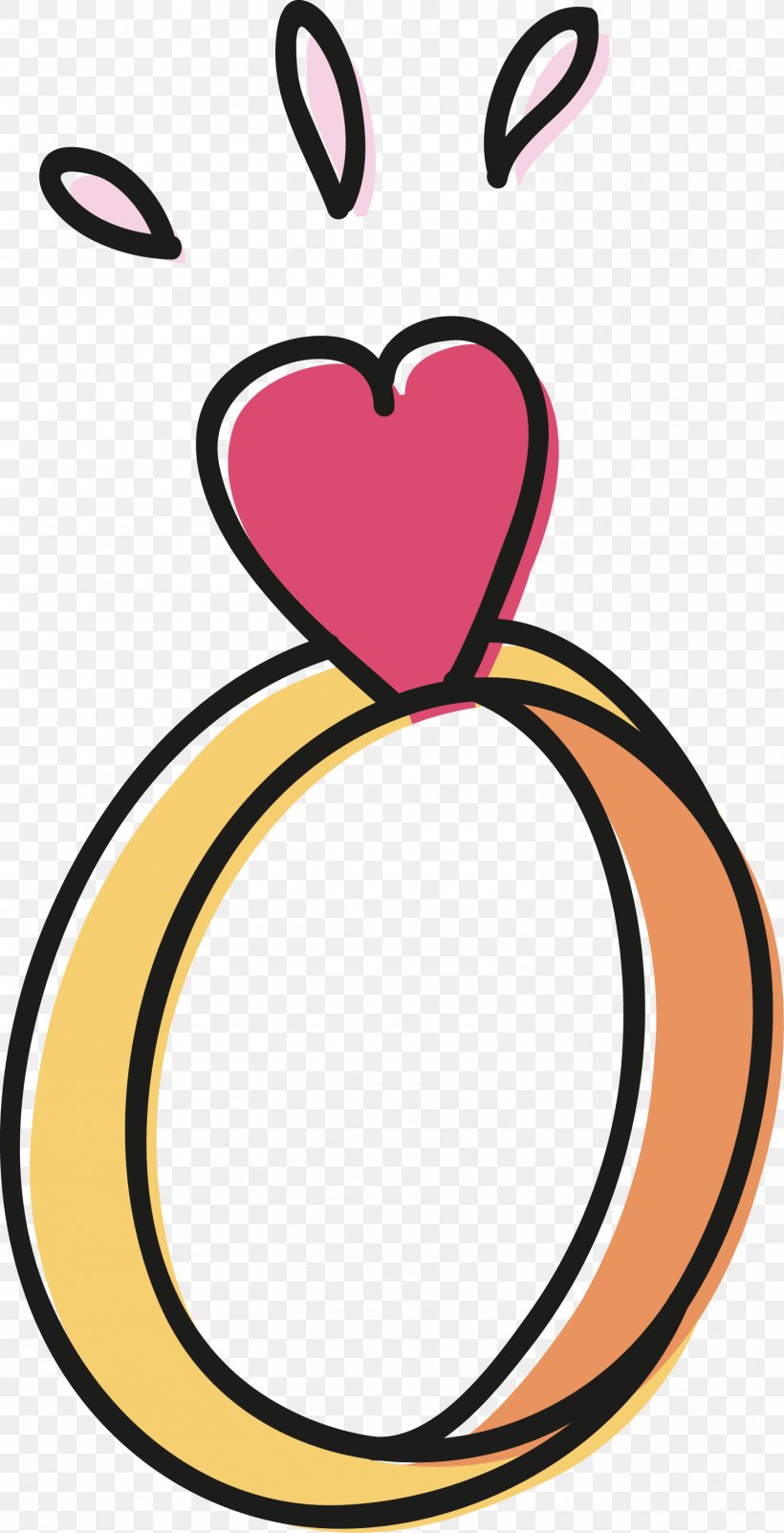 Heart Ring Diamond Clip Art, PNG, 1486x2906px, Watercolor, Cartoon ...