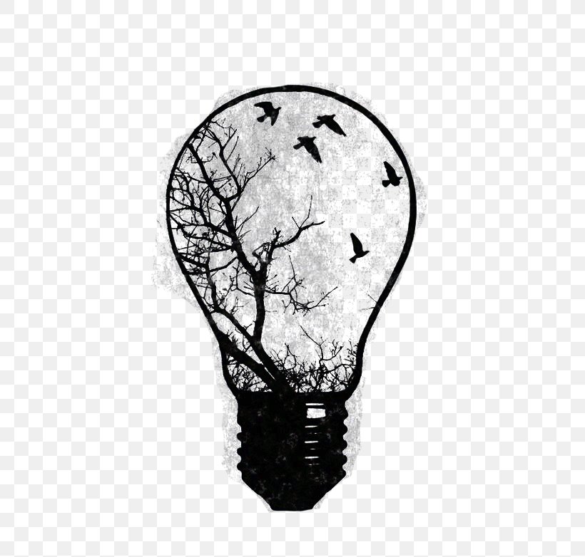 Incandescent Light Bulb Paper Drawing Tattoo, PNG, 564x782px, Light, Black And White, Bone, Candle, Color Download Free