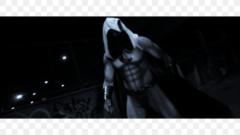 Desktop Wallpaper Character Moon Knight White, PNG, 960x540px, Character, Black And White, Computer, Darkness, Fiction Download Free
