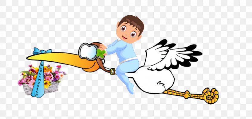 Infant Diaper Stork Childbirth Boy, PNG, 1000x474px, Watercolor, Cartoon, Flower, Frame, Heart Download Free